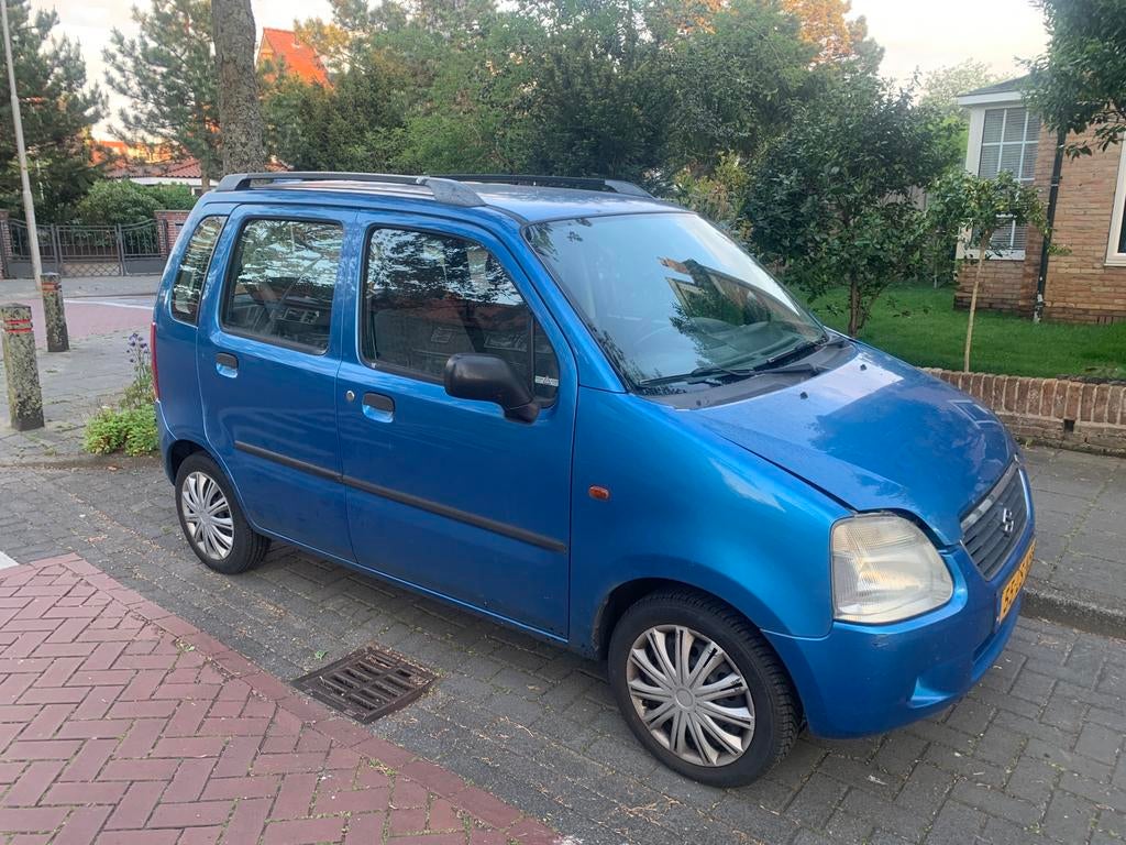 Suzuki Wagon R+ 1.0 2003 Blauw, Voorwielaandrijving, 53 pk, 40 €/maand, Origineel Nederlands