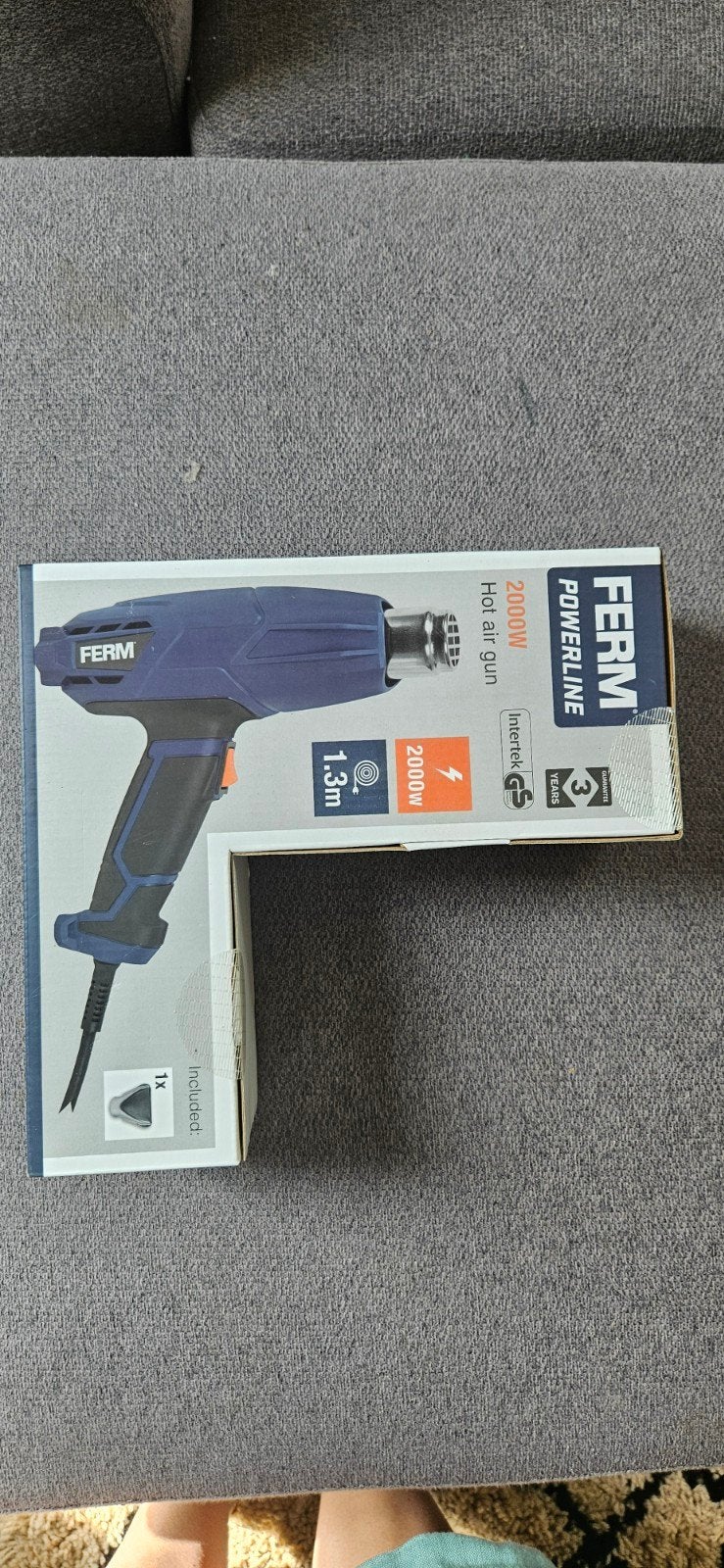 Ferm Powerline heteluchtpistool 2000W, Doe-het-zelf en Verbouw, Gereedschap | Overige machines, Ophalen of Verzenden