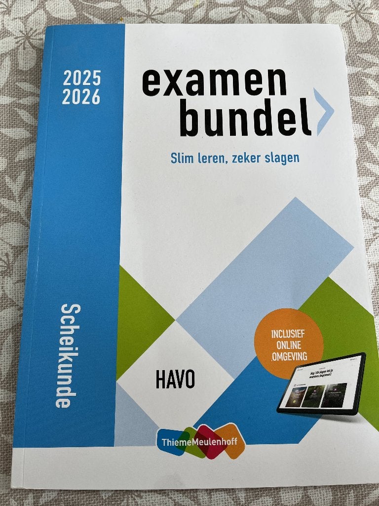Examenbundel Scheikunde havo 2025-2026, Boeken, Scheikunde, Ophalen of Verzenden, HAVO, Nieuw