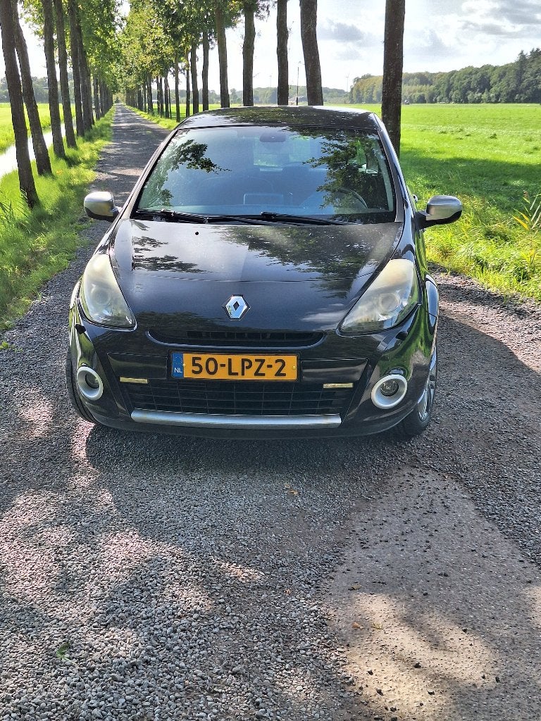 Renault Clio 1.2 TCE 5-DRS 2010 Zwart, Auto's, Voorwielaandrijving, 4 cilinders, 100 pk, Origineel Nederlands