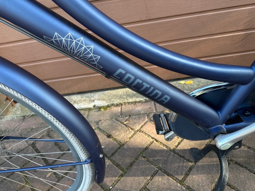 Cortina U4 28 inch 50 cm polish blue RB7V, (Extra) lage instap, Zo goed als nieuw, 50 tot 53 cm, Trommelrem