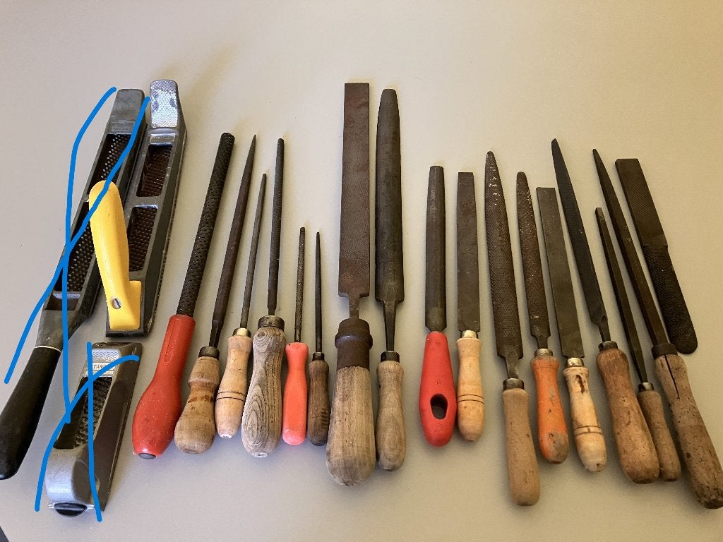 Partij uitstekende vijlen en raspen 18 stuks, Ophalen of Verzenden, Gebruikt