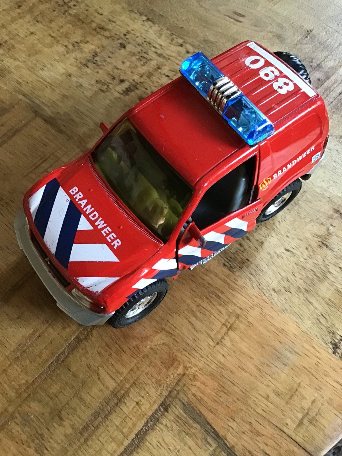 Brandweer auto frictiewielen, Ophalen of Verzenden, Zo goed als nieuw