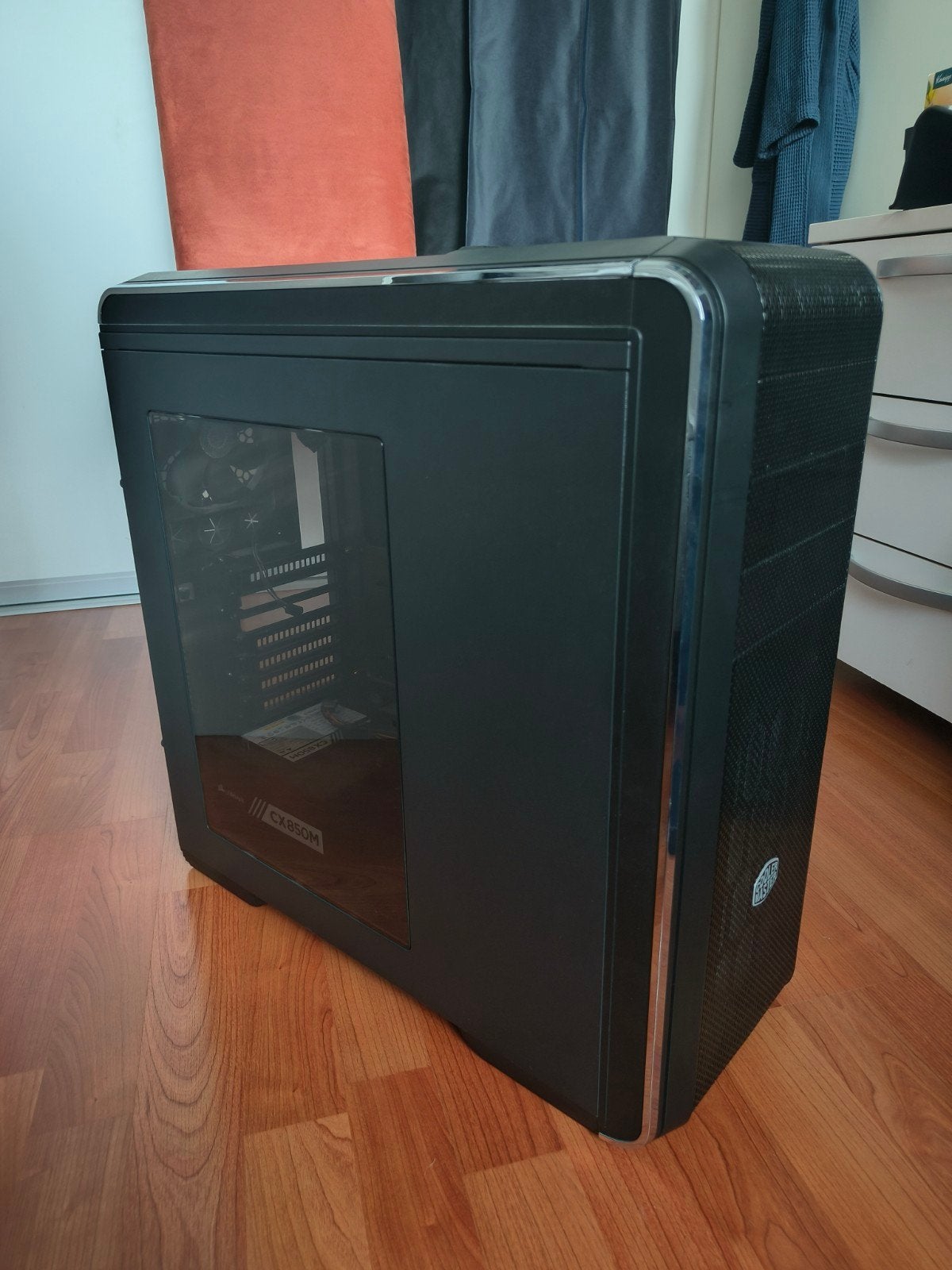 Cooler Master CM 690 III Window kast met Corsair CX850M PSU, Ophalen, Gebruikt