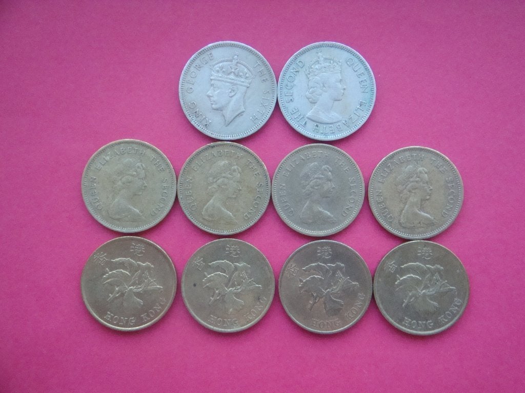 Hongkong setje munten 50 Cent 1951 / 1998., Verzenden, Zuid-Azië, Setje
