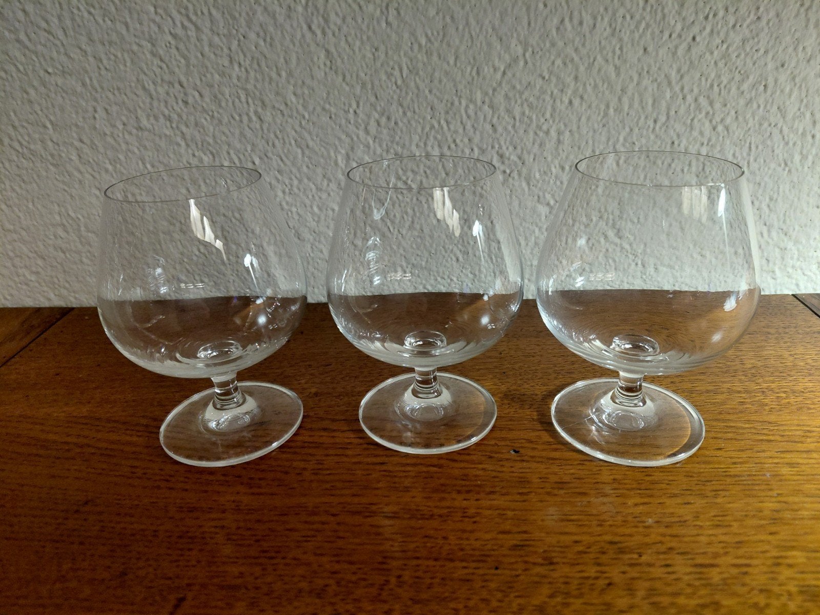 Set van 3 Cognacglazen - 5 cm doorsnee, 10 cm hoog, Ophalen of Verzenden