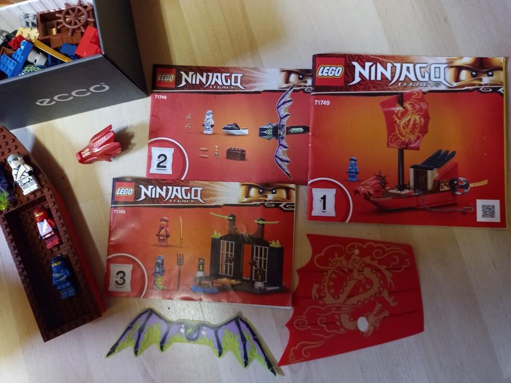 Lego Ninjago 71749 - Final Flight of Destiny's Bounty, Compleet, Lego, Ophalen of Verzenden, Zo goed als nieuw