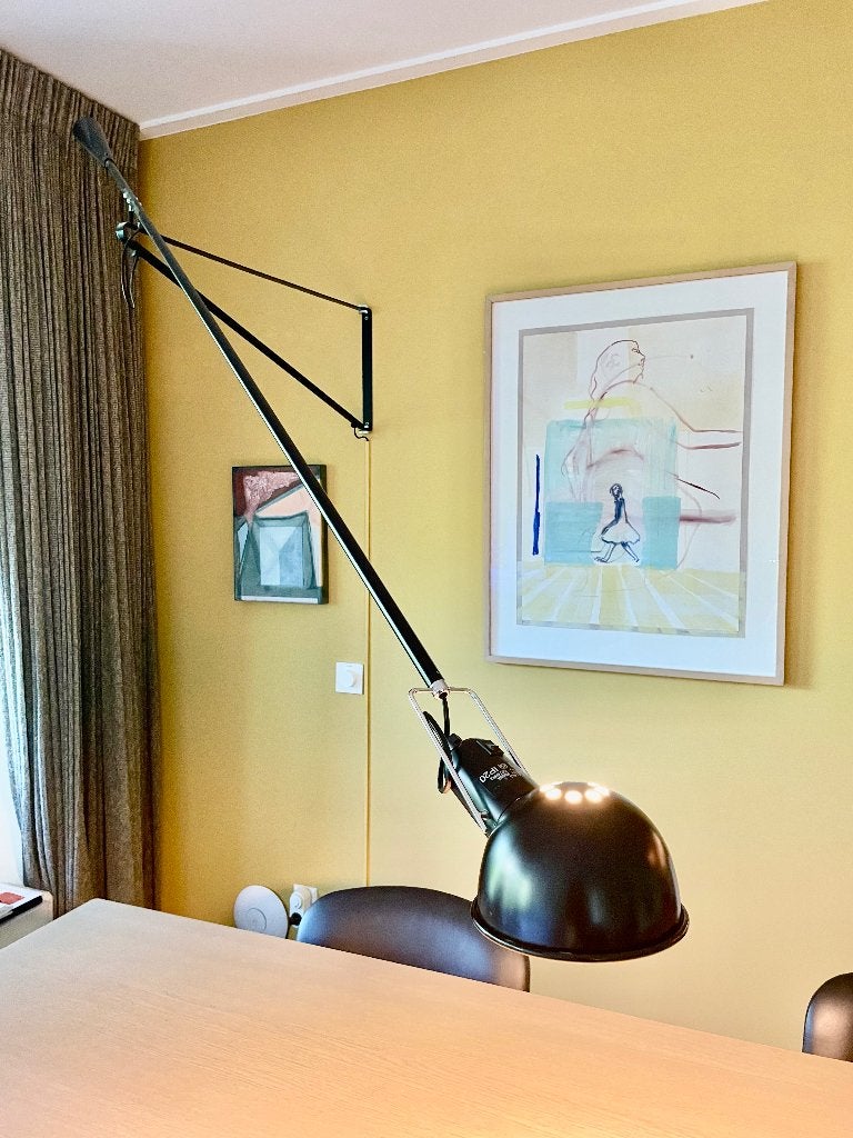 Flos wandlamp, Ophalen, Overige materialen, Zwart, Met schakelaar