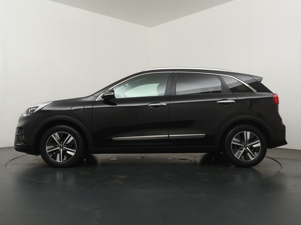 Kia Niro 1.6 GDi PHEV DynamicPlusLine - Stoel/stuurverwarmin, Auto's, Kia, Gebruikt, Leder en Stof, Zwart, 71 km/l
