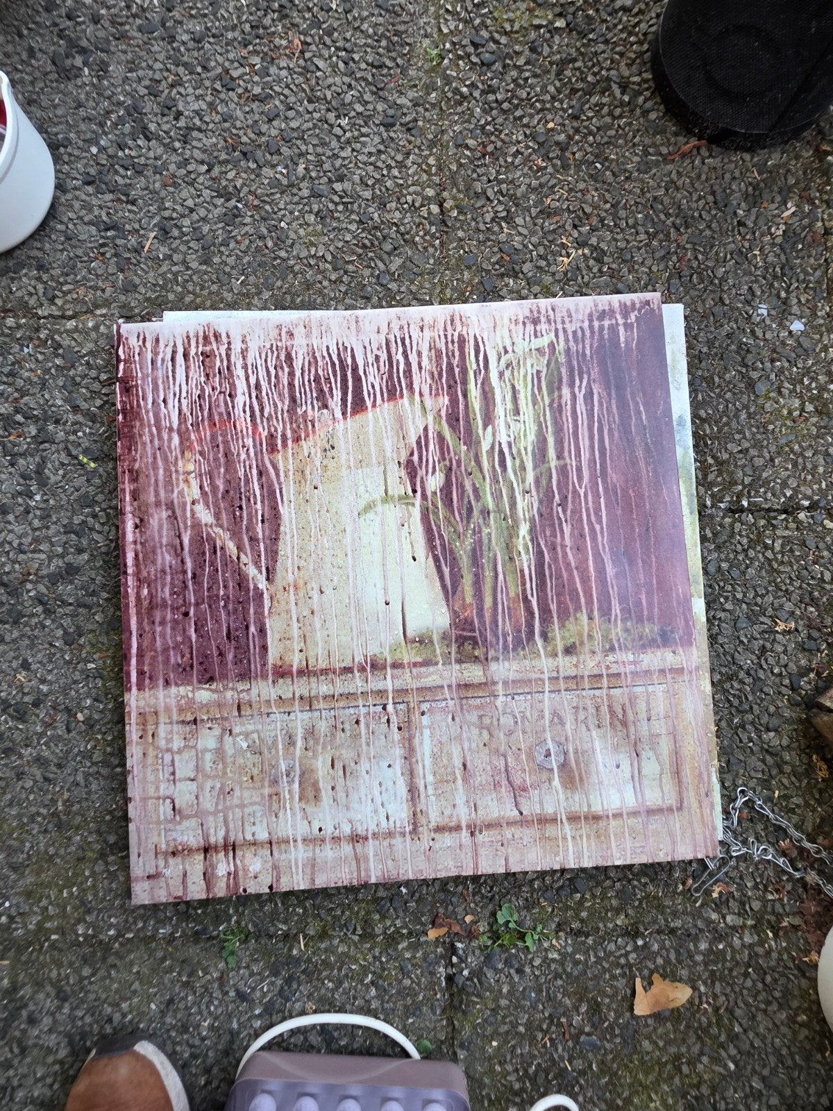 Gratis amatelveen- 2x Decoratieve Wandplaat tuin- Vintage, Minder dan 50 cm, Gebruikt, Overige typen, Ophalen of Verzenden