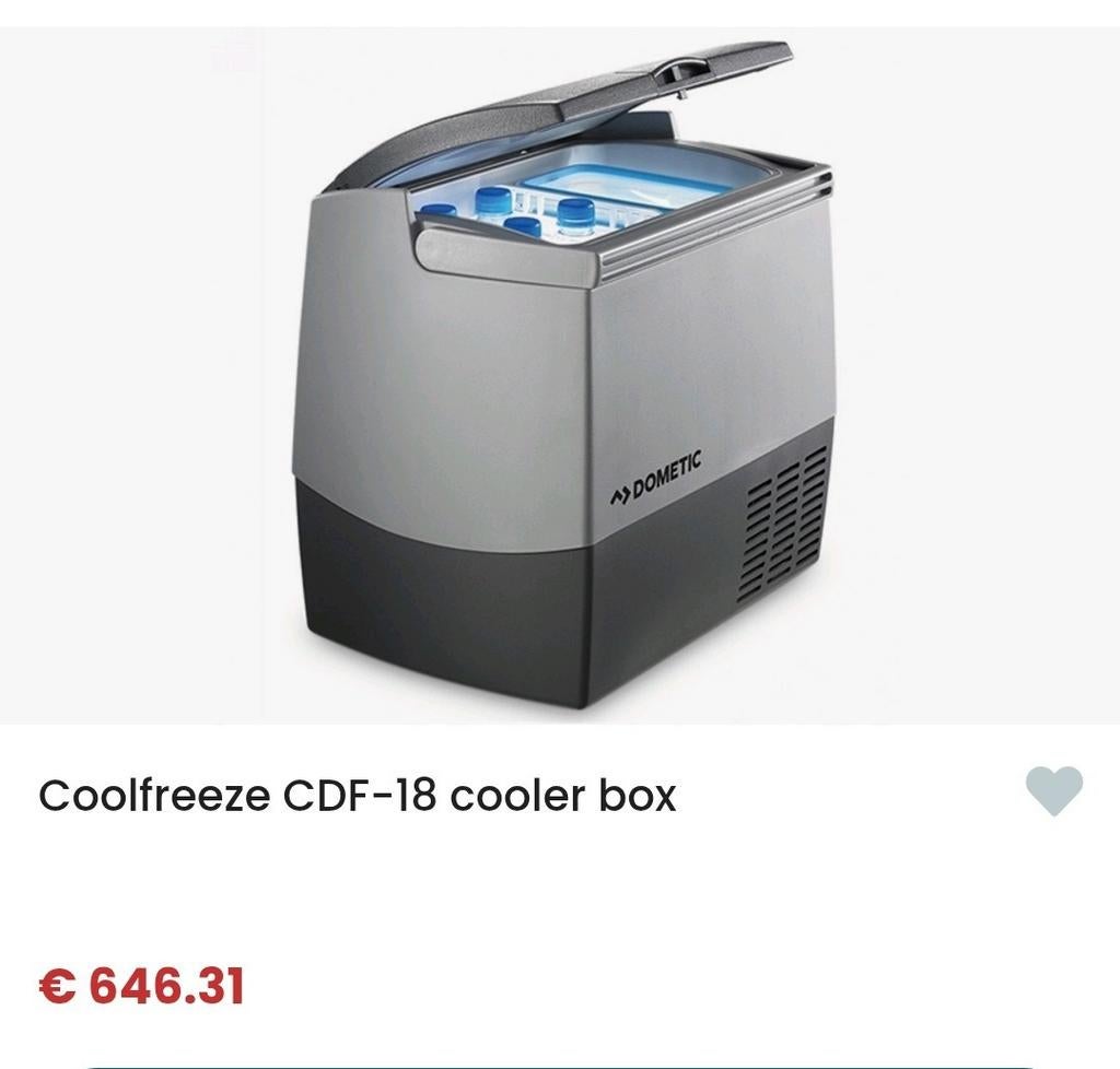 Waeco CDF-18 coolfreeze compressor koelbox op 12v 24v, Caravans en Kamperen, Koelboxen, Ophalen of Verzenden