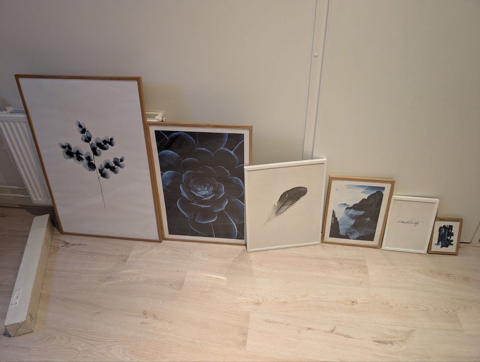 Complete Desenio fotowand / art wall set – Nieuw!, Ophalen, Hout, Achter glas, Abstract