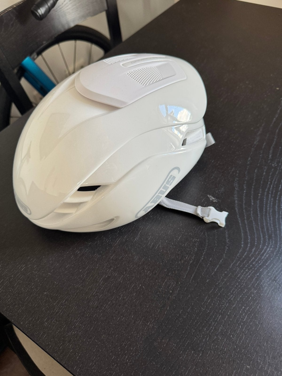 Abus Gamechanger 2.0 aero pure white helm maat L, Ophalen, Zo goed als nieuw, L, Heer of Dame