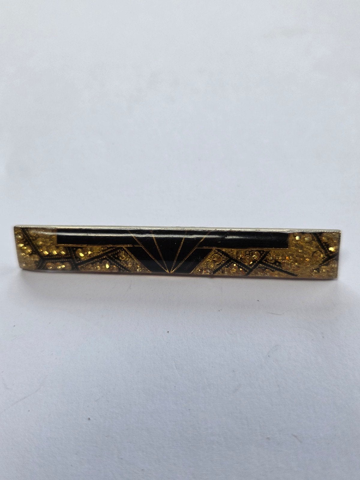 art deco revival broche, Overige materialen, Verzenden, Zo goed als nieuw, Zilver
