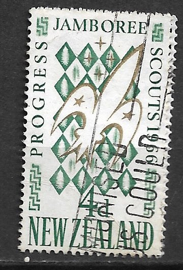 New Zealand 1966 Nationale jamboree scouting, Ophalen of Verzenden, Gestempeld