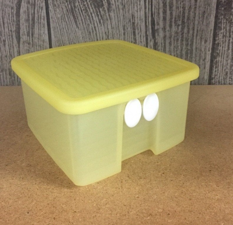 Tupperware ventsmart bewaardoos geel, Huis en Inrichting, Keuken | Tupperware, Gebruikt, Bewaardoos, Ophalen of Verzenden, Geel