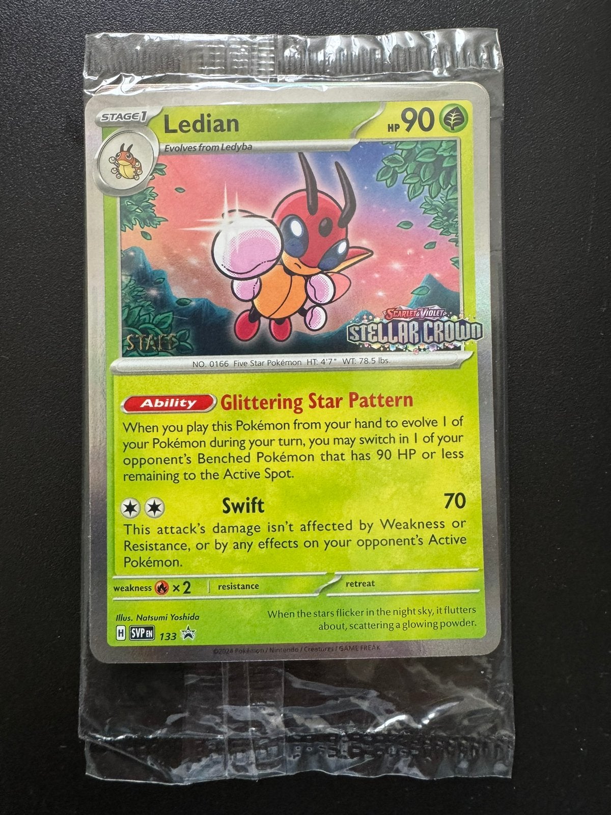 Stellar Crown STAFF Promo 4 Pack // Factory Sealed, Ophalen of Verzenden, Nieuw, Meerdere kaarten, Foil