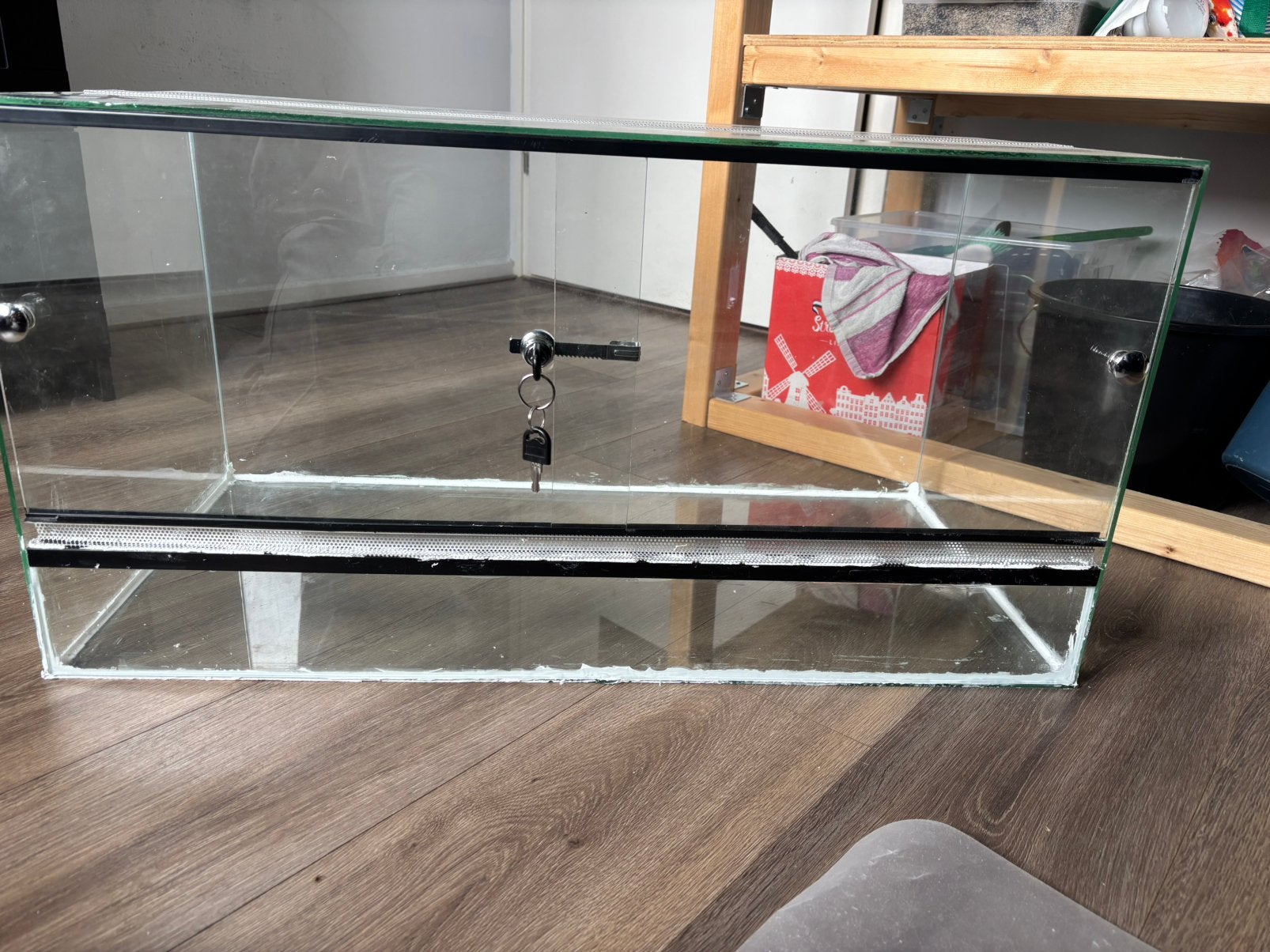 Mooi terrarium 80x40x40,5, Ophalen, Zo goed als nieuw, Terrarium of Paludarium