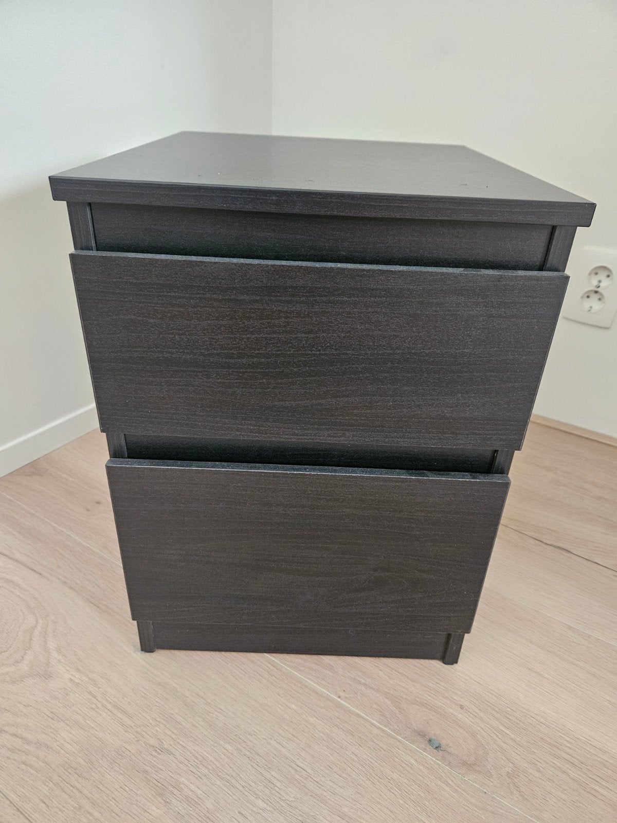 Ikea Malm ladekast met 2 lades - Donkerbruin, Huis en Inrichting, Kasten | Ladekasten, Minder dan 50 cm, 1 of 2 laden, Ophalen of Verzenden