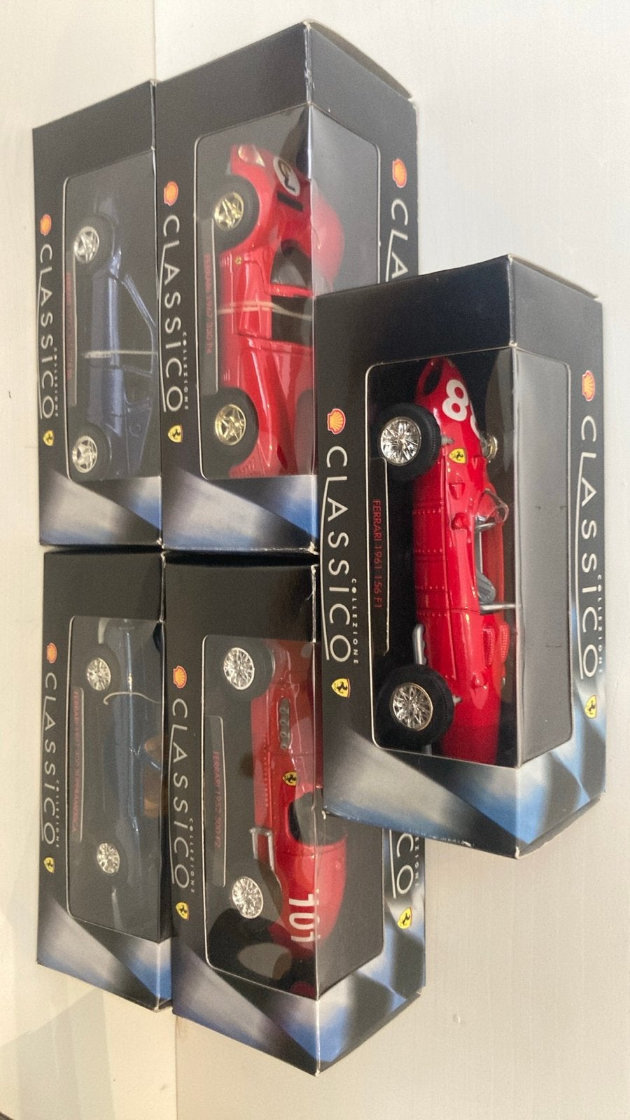1:38 NIEUW 7x Shell Classico Ferrari Collectie - 7 Modellen, Ophalen, Zo goed als nieuw