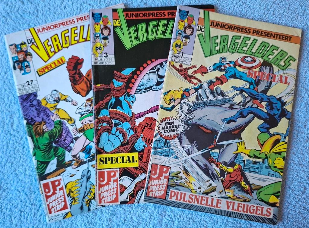 VERGELDERS SPECIAL. JUNIOR PRESS. 1983. 3 EURO PER STUK., Boeken, Strips | Comics, Meerdere comics, Ophalen of Verzenden, Gelezen