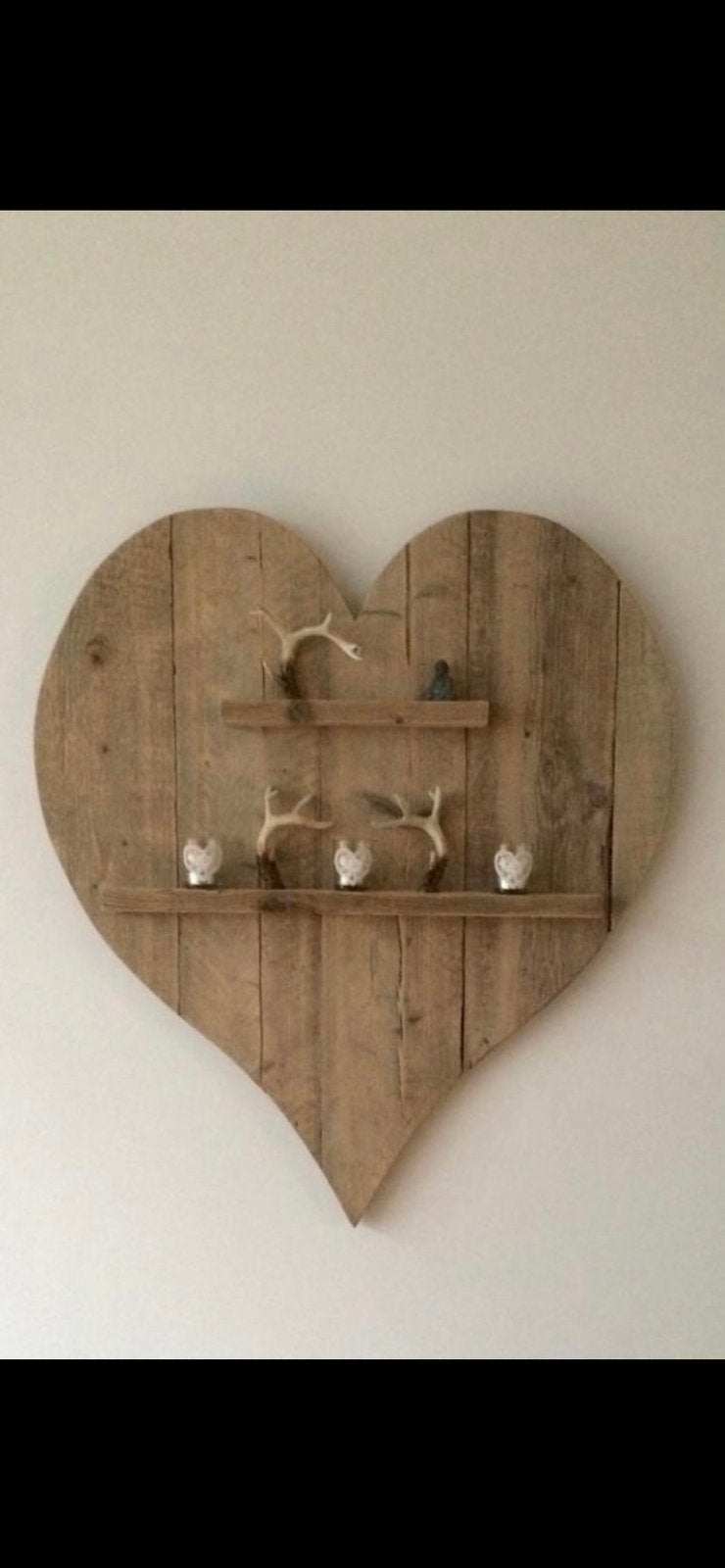 Mooi groot hart van steigerhout afmeting: 86x97 (BxH), Ophalen, 97 cm, 86 cm, Hout