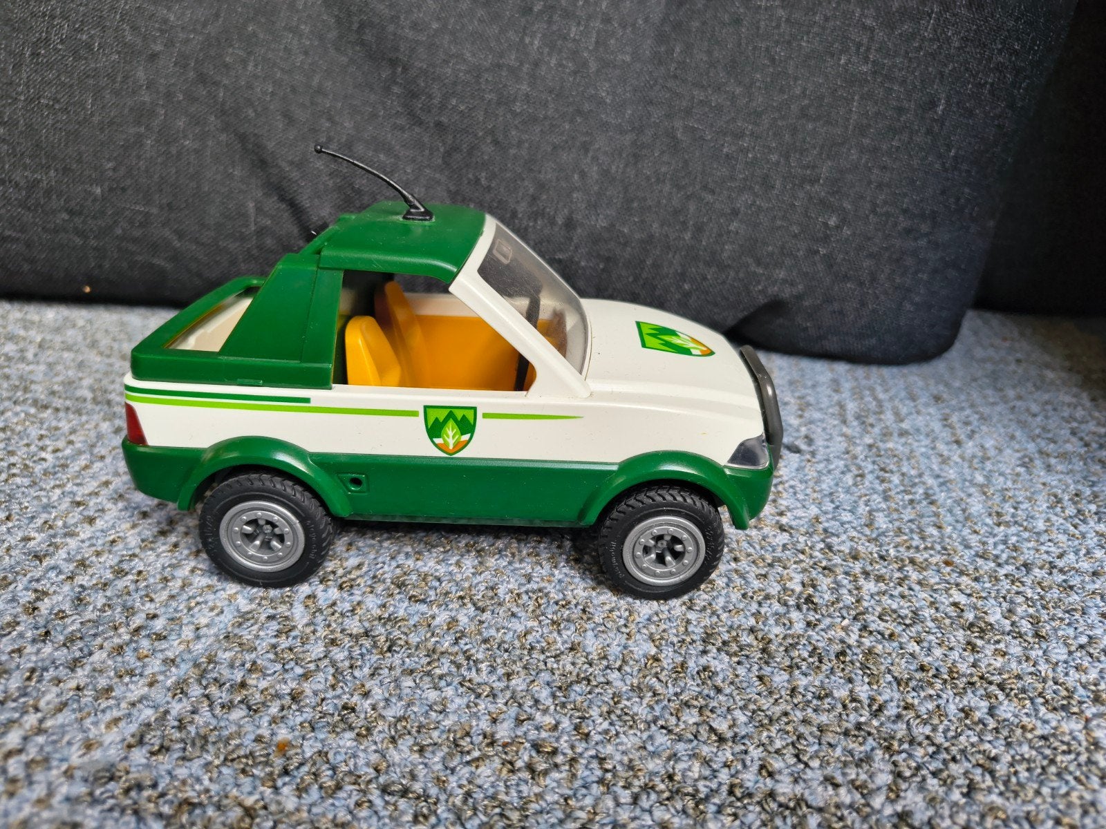 Playmobil Jeep Groen/Wit - Speelgoed Auto, Ophalen of Verzenden, Gebruikt