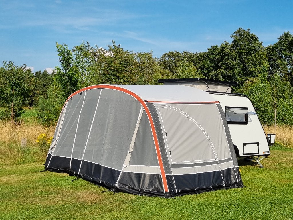 Als NIEUW: Aronde Voortent Kip Shelter (2022+) + muggenhor, Ophalen, Zo goed als nieuw, Ten Cate All Season 240g/m2, Overige merken