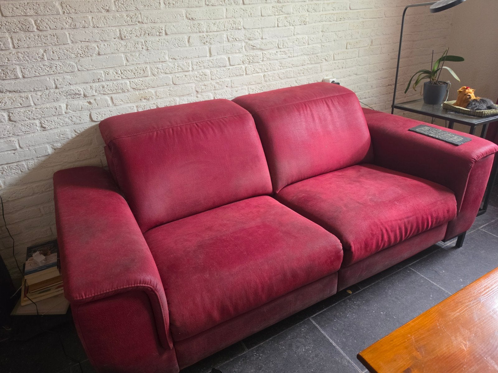 Comfortabele 2-zitsbank met elektrisch relaxsysteem, Huis en Inrichting, Ophalen, Gebruikt, 150 tot 200 cm, Tweepersoons