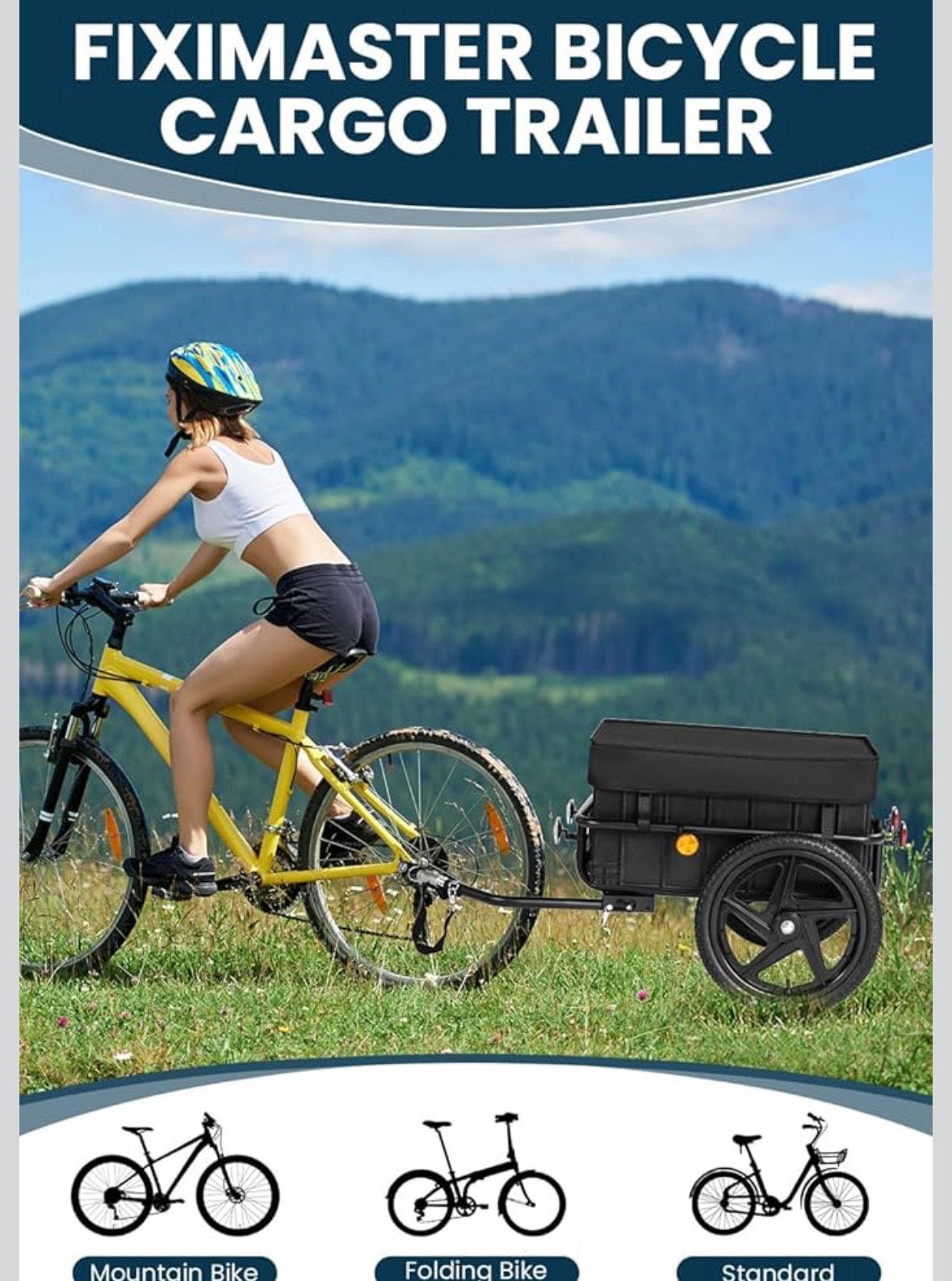 Fiximaster 2-in-1 fietsaanhanger / handkar – nwst-40 k, Ophalen, Opvouwbaar, Zo goed als nieuw, Hondenkar
