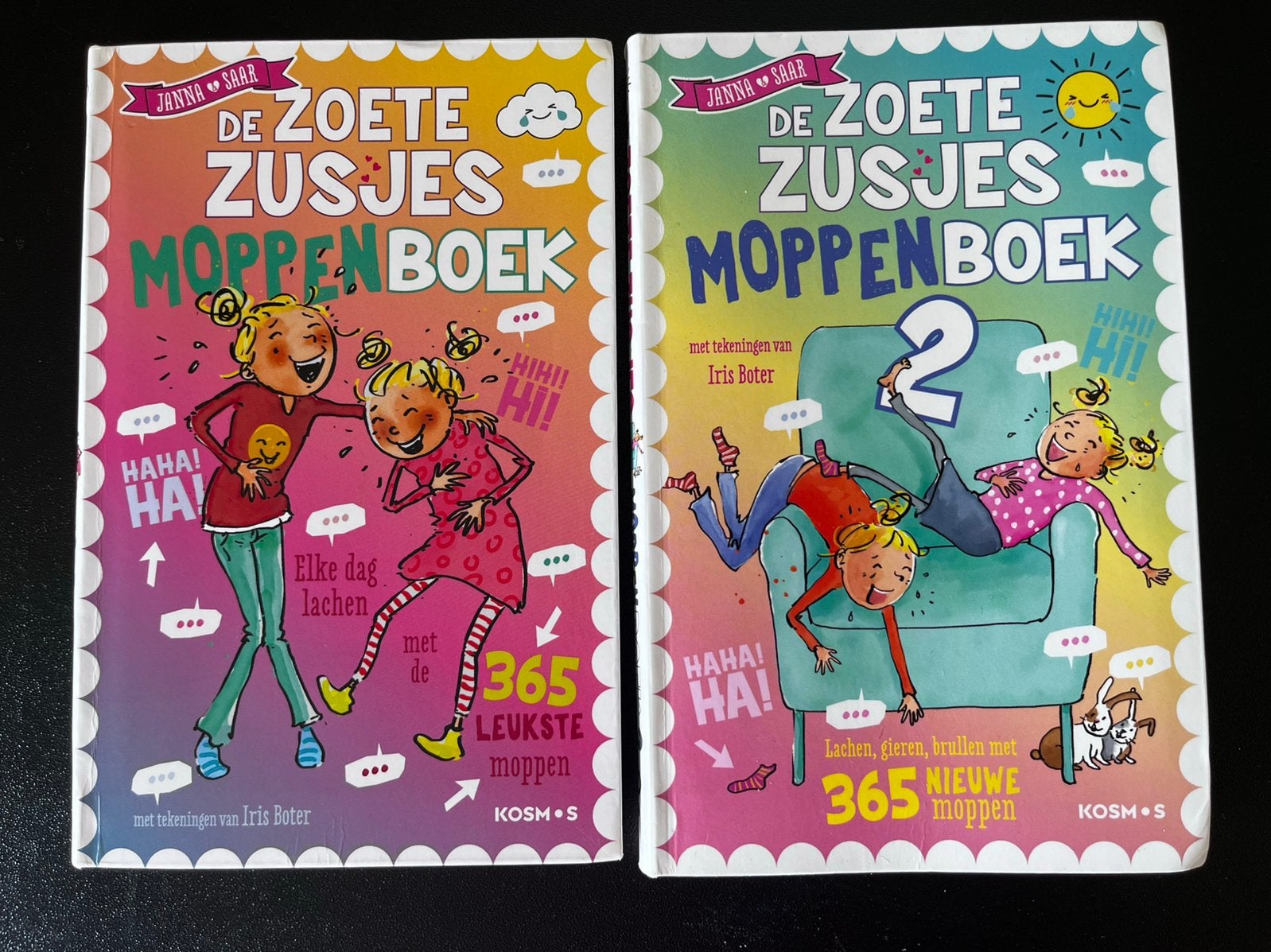 Zoete Zusjes moppenboek deel 1 en 2, Ophalen of Verzenden, Zo goed als nieuw, Fictie algemeen