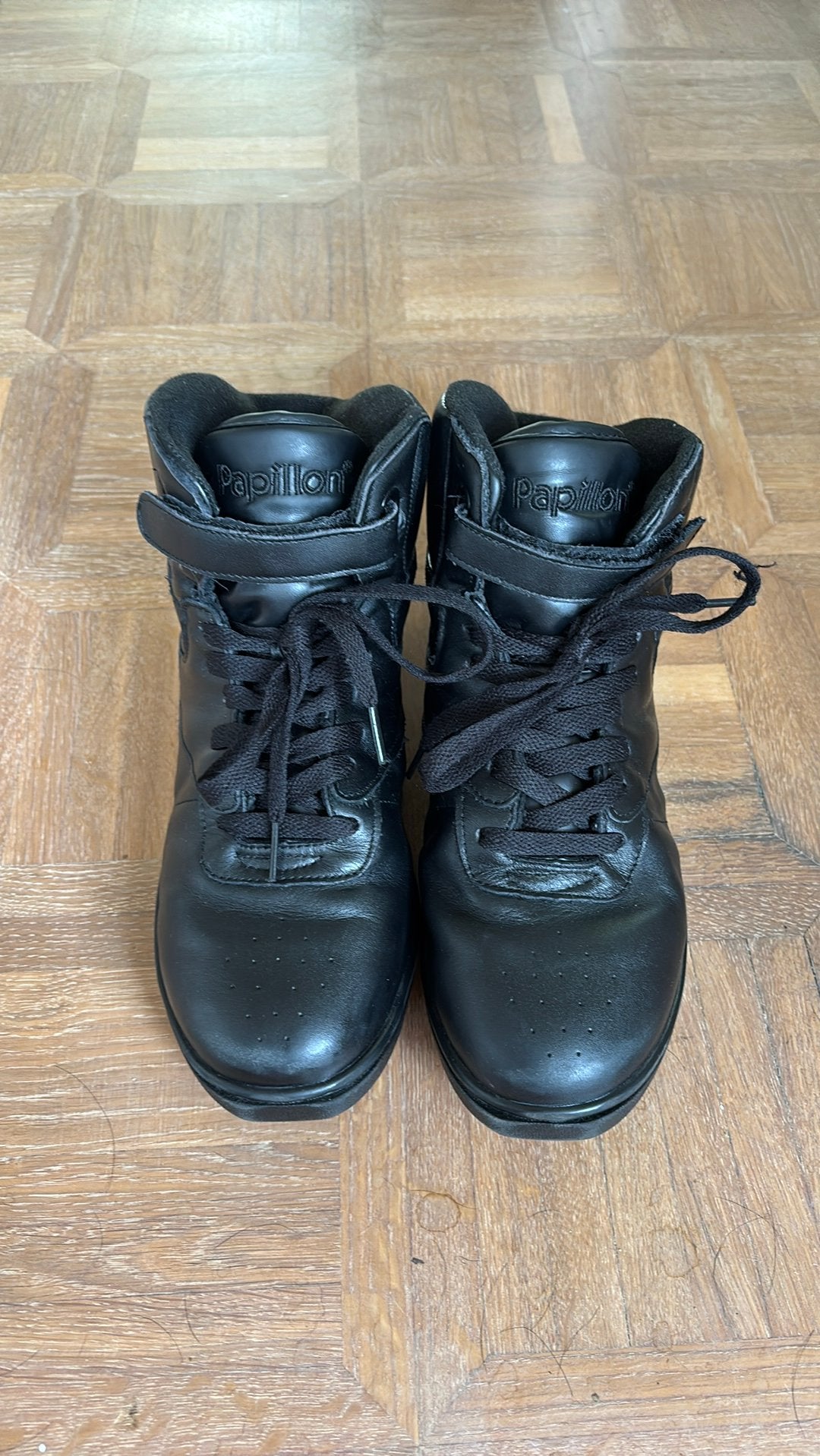 Papillon dansschoenen hoog zwart maat 41, Sport en Fitness, Dansen, Ophalen, Zo goed als nieuw, Schoenen