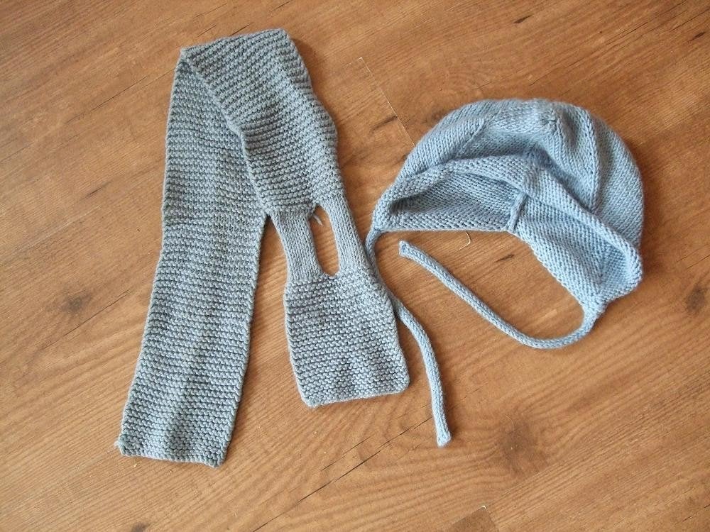 Wintersetje mutsje en sjaal 68, Gebruikt, Handgemaakt, Ophalen of Verzenden, Maat 68