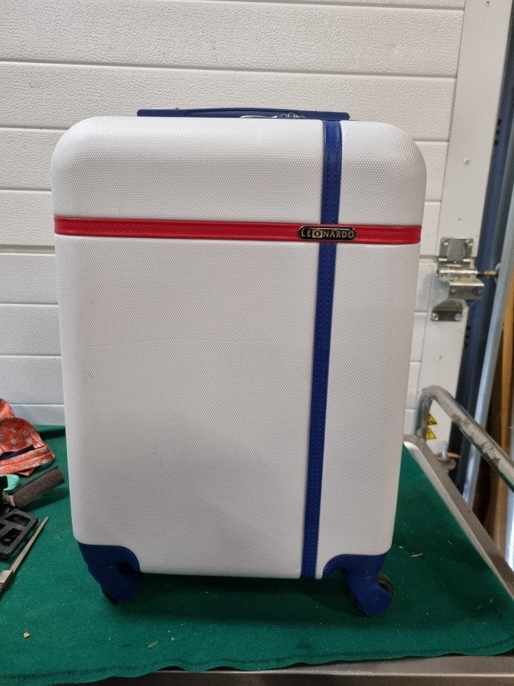 reistrolley leonardo wit blauw rood, Ophalen of Verzenden, 'T Olde Gre-j, Info@toldegrej.nl, Endepoelstraat 20f Didam