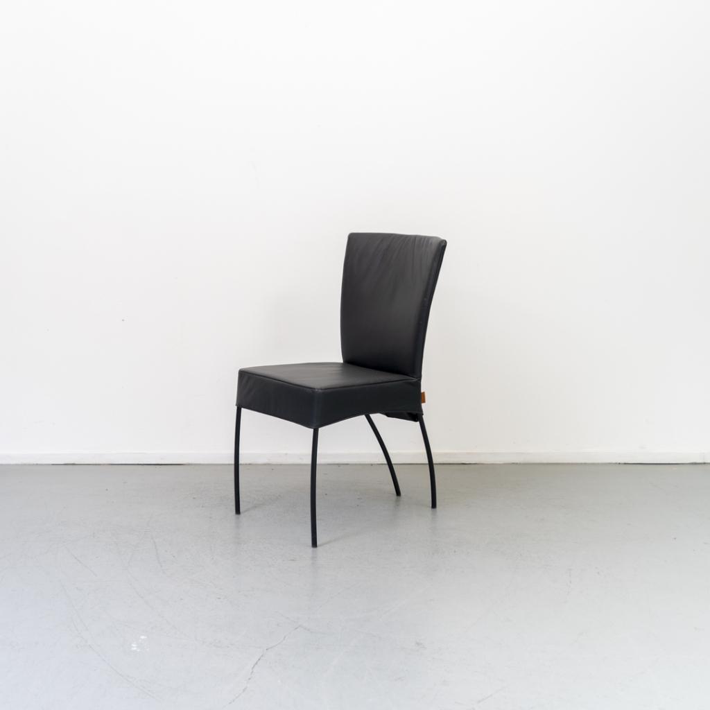 6x Montis Spica Stoel Zwart Leder - Zwart Frame, Huis en Inrichting, Stoelen, Niet ingevuld, Zwart, Niet ingevuld, Nieuw