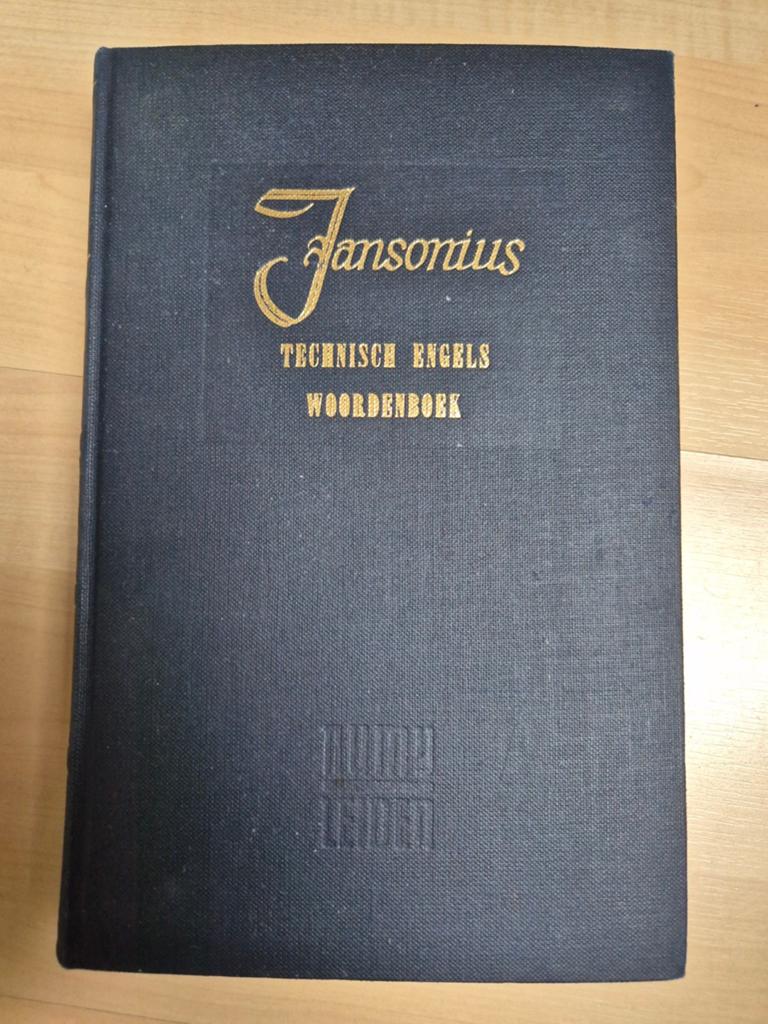 Jansonius Technisch Engels Woordenboek (1965), Ophalen of Verzenden, Zo goed als nieuw, Overige uitgevers, Engels