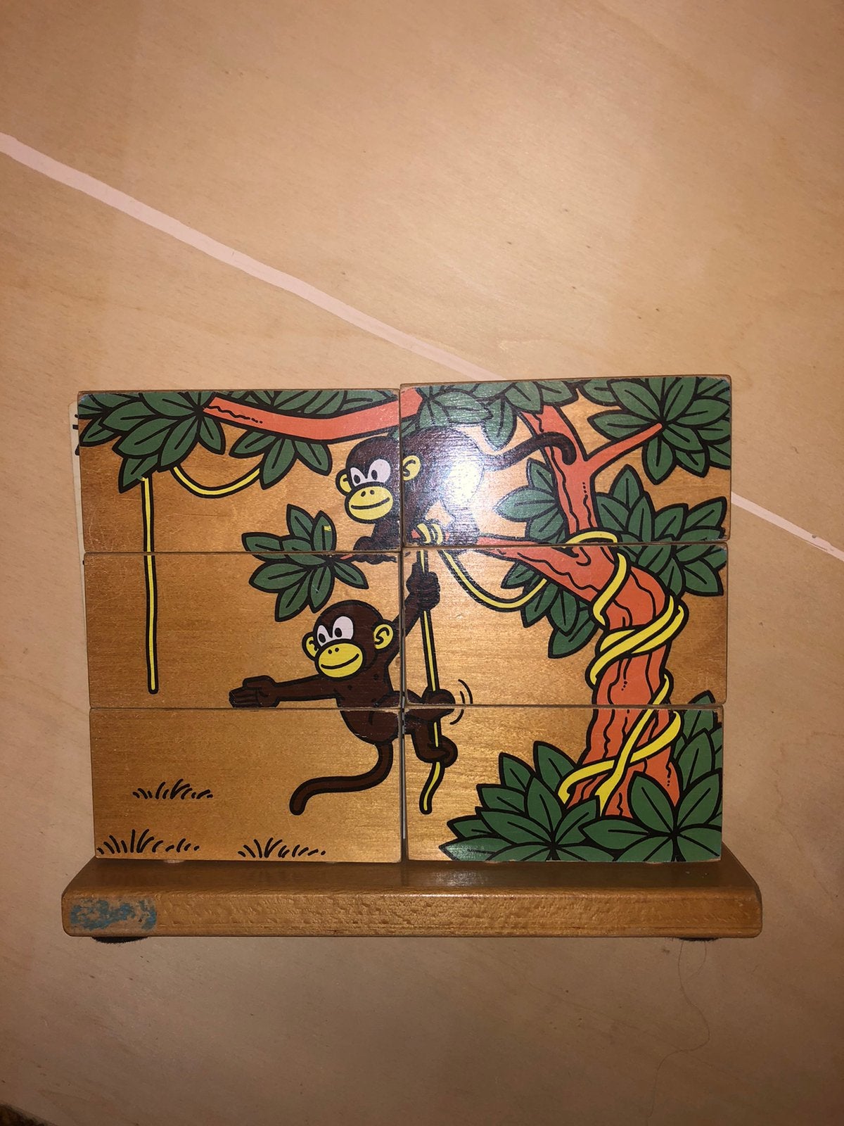 Antieke stokpuzzel van apen, Antiek en Kunst, Ophalen of Verzenden