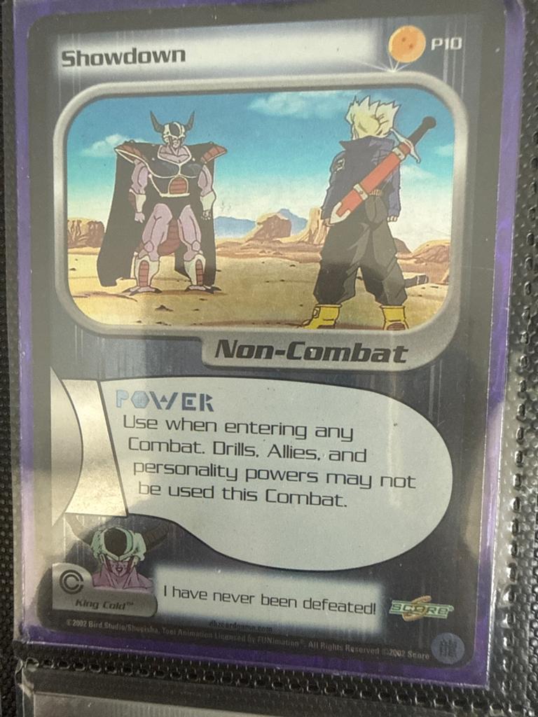 Dragon Ball Z TCG Showdown P10 King Cold Non-Combat, Ophalen of Verzenden, Gebruikt, Losse kaart