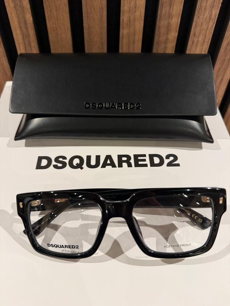 Dsquared2 Bril - Zwart, Nieuw met etui, Overige merken, Zwart, Nieuw, Ophalen of Verzenden