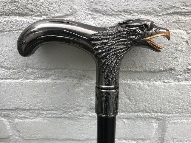 mooie metalen wandelstok, adelaarskop, Diversen, Ophalen of Verzenden, Zo goed als nieuw
