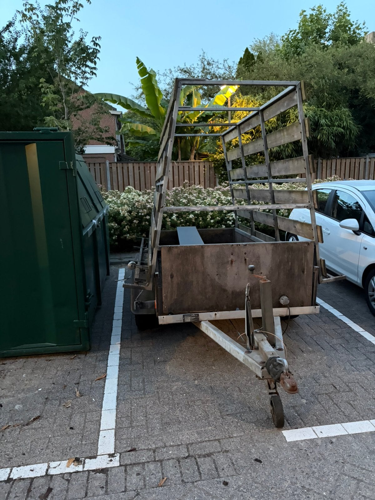 Resteel aanhanger tandemasser op kenteken, Auto diversen, Aanhangers en Bagagewagens, Ophalen, Gebruikt