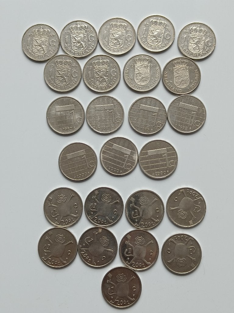 Guldens diverse jaartallen, Ophalen of Verzenden, Koningin Juliana, 1 gulden, Losse munt