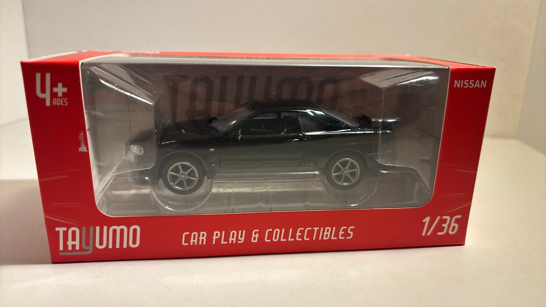 Nissan gt-r34 v-spec 2 black tayumo 1.36, Ophalen of Verzenden, A, A, A