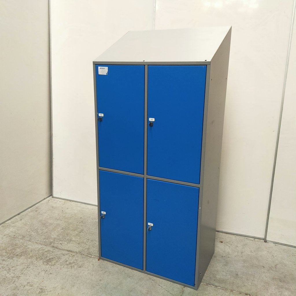 4-deurs Olssen kledinglocker / lockerkast met EXTRA GROTE D, Niet ingevuld, Gebruikt, Niet ingevuld, Niet ingevuld