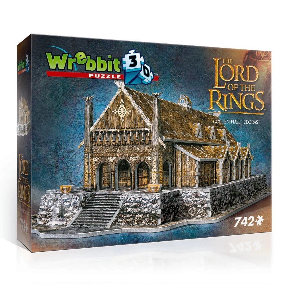 Golden Hall Edoras Wrebbit3D Puzzle - Lord of the Rings, Ophalen of Verzenden, Zo goed als nieuw, Overige typen