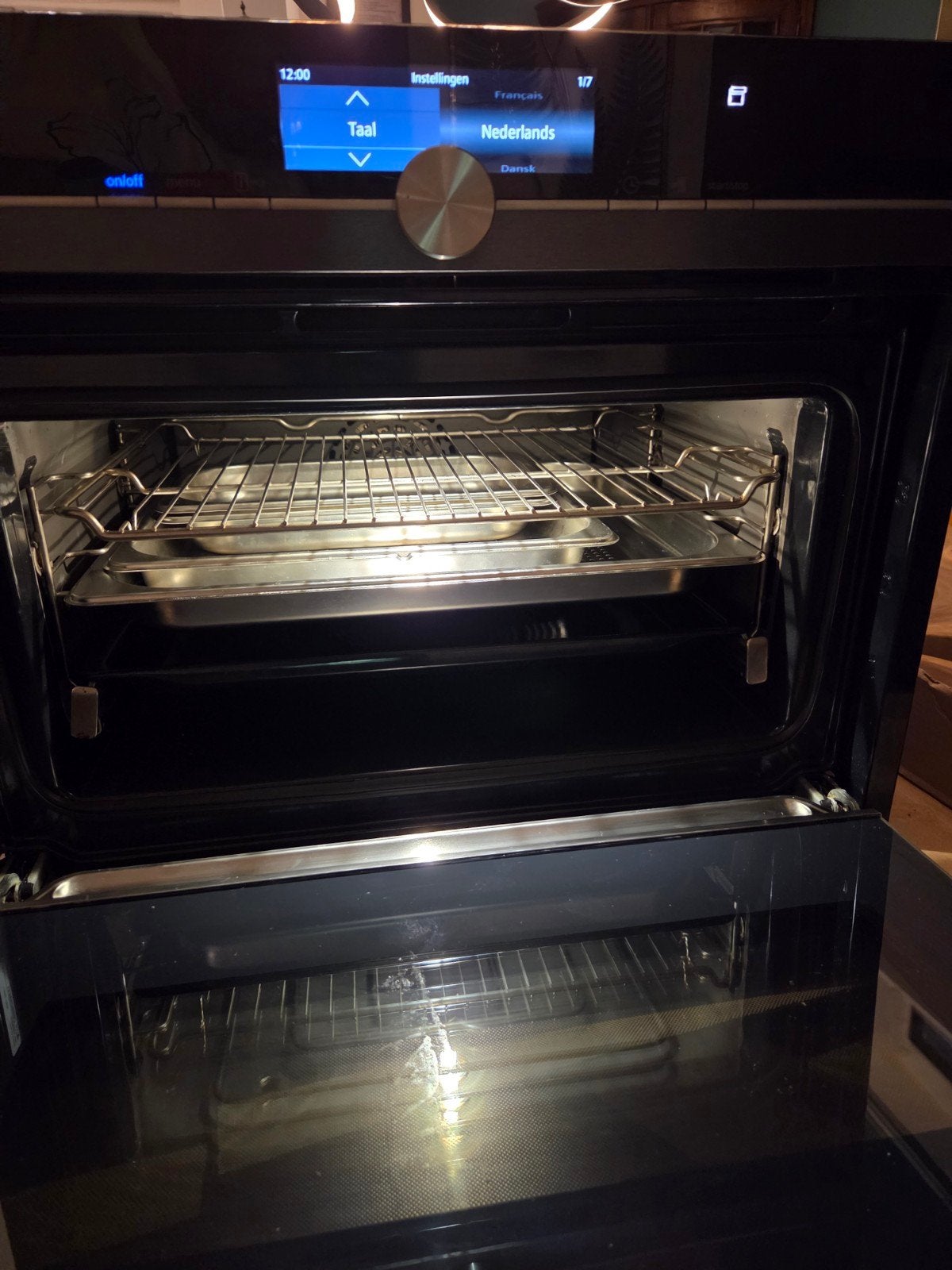 Siemens iQ700 CS858GRB6/41 –BlackSteel – FullSteam stoomoven, Ophalen, 45 tot 50 cm, Siemens, Inbouw