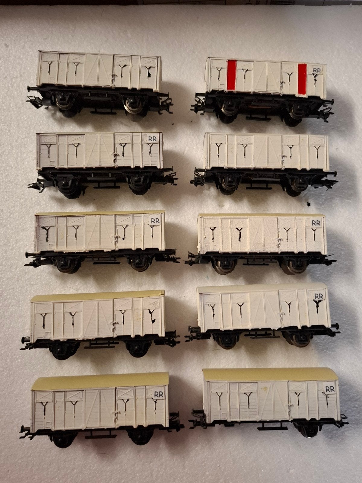 10  piko koel wagons met kortkoppeling in ho, Gebruikt, Gelijkstroom, Wagon, Piko