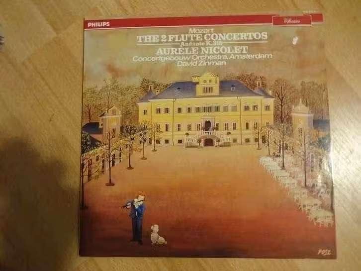 LP Mozart , Nicolet The 2 Flute Concertos Andante K.315, Ophalen of Verzenden, Zo goed als nieuw, Orkest of Ballet, 12 inch