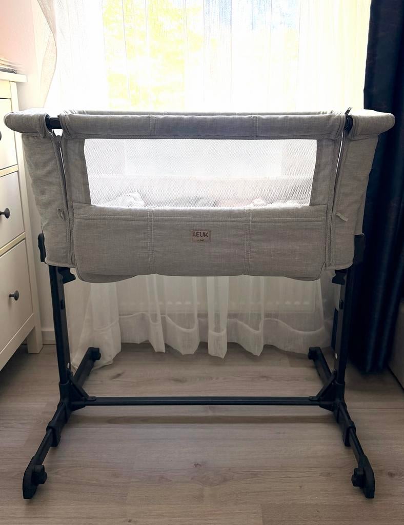 Co-sleeper (side sleeper) LEUK by twf met 4 matrashoezen, Ophalen, Zo goed als nieuw, Wieg
