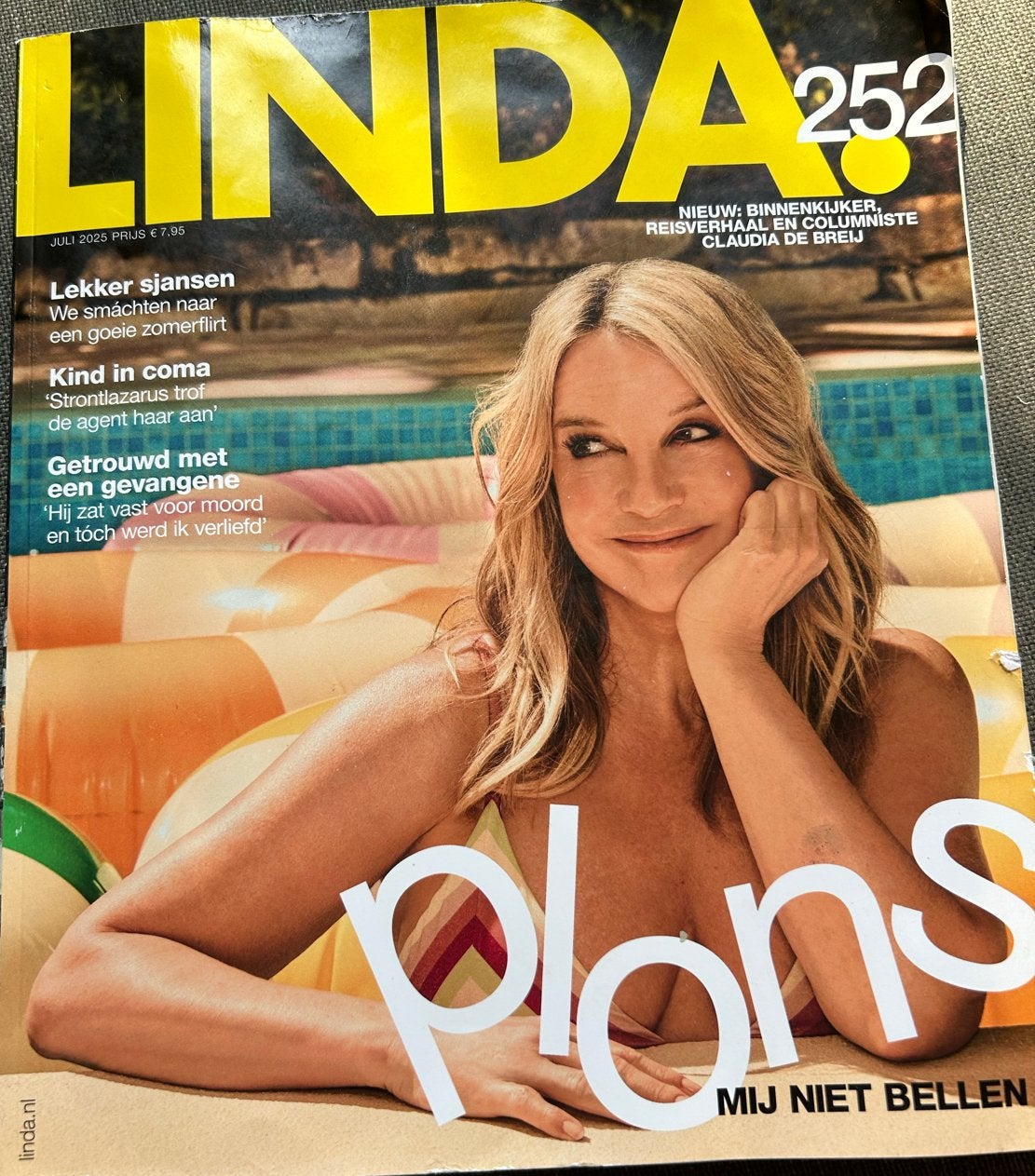 LINDA. magazine 252 - Linda de Mol 'Plons' juli 2025, Boeken, Ophalen of Verzenden, Gelezen, Damesbladen
